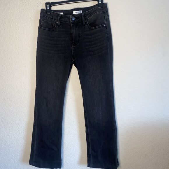 Vigoss Marley Bootcut Black Jeans Size 27 Women's Hem Inseam 25.5 Stretch - Picture 1 of 8